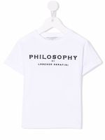 Philosophy Di Lorenzo Serafini Kids t-shirt à logo imprimé - Blanc