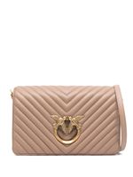 PINKO sac Love Click Classic en cuir - Marron