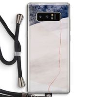 Stone White: Samsung Galaxy Note 8 Transparant Hoesje met koord
