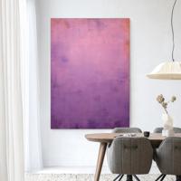 Urban Cotton Wandkleed 'Purple' 110 x 145cm in Frame - black