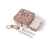 Brooddoos voor kinderen - MONBENTO - Inclusief bestek - BPA-vrij - Snacky Fox