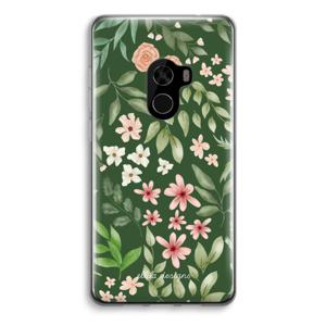 Botanical green sweet flower heaven: Xiaomi Mi Mix 2 Transparant Hoesje
