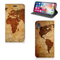 Apple iPhone Xr | Book Cover | Wereldkaart