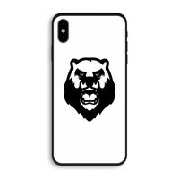 Angry Bear (white): iPhone XS Biologisch afbreekbaar hoesje
