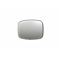 INK SP31 spiegel - 120x4x80cm contour in stalen kader incl dir LED - verwarming - color changing - dimbaar en schakelaar - geborsteld metal black 8409865