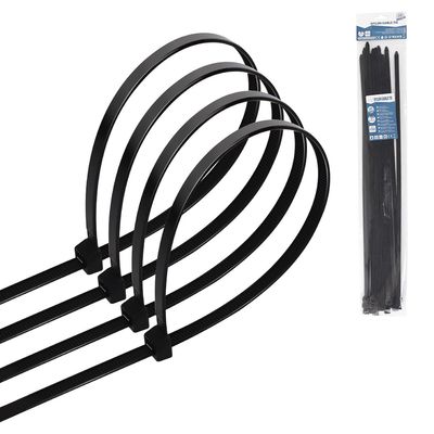 Tie Wraps - Tyrap - Aigi Tie - 7.2x450mm - Zwart - 20 Stuks