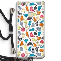 Kleurrijke katten: Huawei Ascend P10 Lite Transparant Hoesje met koord