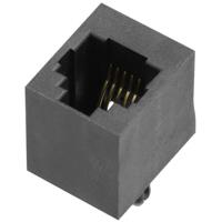 encitech RJJU-66-1406-E1V-088 RJ12-connector 3251-0024-06 Bus, inbouw verticaal Aantal polen 6P6C Zwart 1 stuk(s) - thumbnail