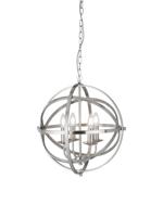 Hanglamp Orbit 4Lt Pendant Satin Silver Metal