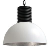 Masterlight Stoere witte hanglamp Industria 40cm wit met oudzilver 2198-06-37-R-K - thumbnail