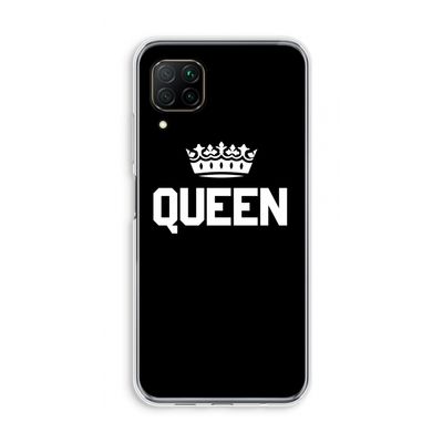 Queen zwart: Huawei P40 Lite Transparant Hoesje