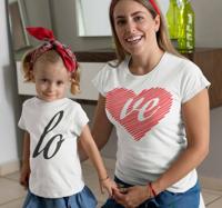Moeder en kinderen houden van moeder en kinderen t-shirt