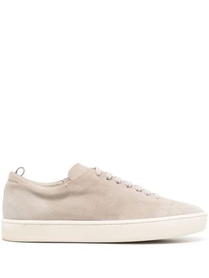 Officine Creative baskets en daim à lacets - Tons neutres