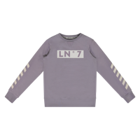 Lucky No. 7 Jongens sweater - Minimal grijs