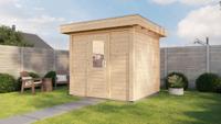 Lugarde Select Modern tuinhuis Garderen 250x250cm - Onbehandeld- Plat dak- - Lugarde Select