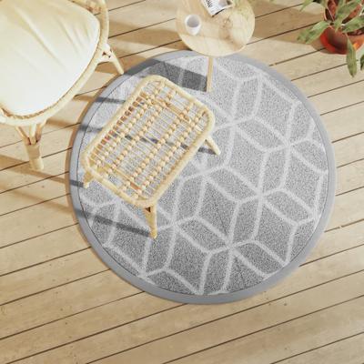 VidaXL Buitenkleed arakil ø120 cm polypropeen grijs