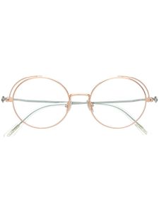 Jimmy Choo Eyewear lunettes de soleil Sun à monture ronde - Or