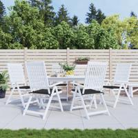 Tuinstoelkussens 6 st 50x50x3 cm oxford stof zwart