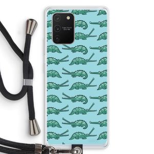 Kroko: Samsung Galaxy S10 Lite Transparant Hoesje met koord