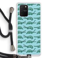 Kroko: Samsung Galaxy S10 Lite Transparant Hoesje met koord