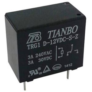 Tianbo Electronics TRG1 D-12VDC-S-Z Printrelais 12 V/DC 5 A 1x wisselcontact 1 stuk(s)