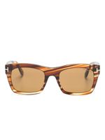 TOM FORD Eyewear lunettes de soleil Nico teintées à monture carrée - Marron