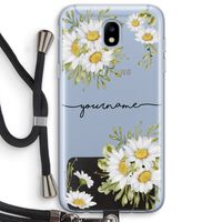 Daisies: Samsung Galaxy J5 (2017) Transparant Hoesje met koord