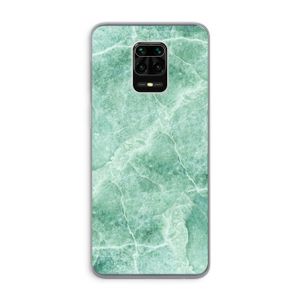 Groen marmer: Xiaomi Redmi Note 9 Pro Transparant Hoesje