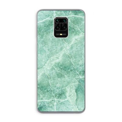 Groen marmer: Xiaomi Redmi Note 9 Pro Transparant Hoesje