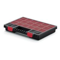Sorteer box/vakjes koffer - spijkers/schroeven/kleine spullen - 20-vaks - 34 x 25 x 5 cm - zwart Sorteer box/vakjes koffer - spijkers/schroeven/kleine spullen - 20-vaks - 34 x 25 x 5 cm - zwart