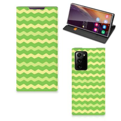 Samsung Galaxy Note 20 Ultra | Hoesje met Magneet | Waves Green