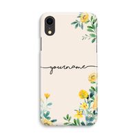 Gele bloemen: iPhone XR Volledig Geprint Hoesje