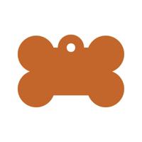 Naamplaatje voor halsband Imarc Bone Oranje