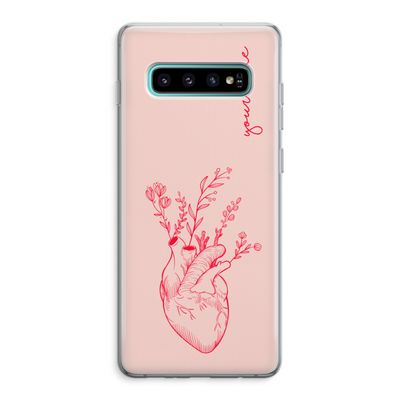 Blooming Heart: Samsung Galaxy S10 Plus Transparant Hoesje