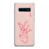Blooming Heart: Samsung Galaxy S10 Plus Transparant Hoesje