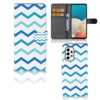 Samsung Galaxy A53 | Telefoon Hoesje | Zigzag Blauw