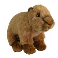 Knuffeldier Capybara - zachte pluche stof - premium kwaliteit knuffels - bruin - 20 cm   - - thumbnail