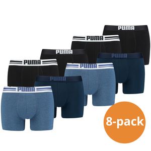 Puma Boxershorts Placed Logo  8-pack Denim/Zwart-XL