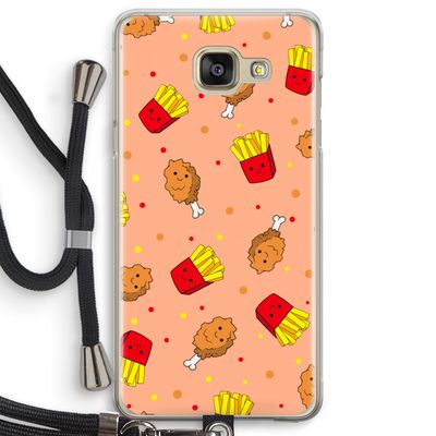 Chicken 'n Fries: Samsung Galaxy A5 (2016) Transparant Hoesje met koord