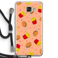 Chicken 'n Fries: Samsung Galaxy A5 (2016) Transparant Hoesje met koord