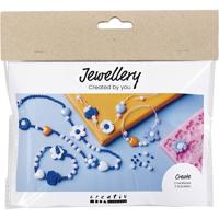 Creativ Company Mini hobbyset sieraden, bloemen, diverse kleuren, 1 doos