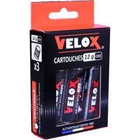Velox co2-patroon met schroefdraad 12g (3st) Velox co2-patroon met schroefdraad 12g (3st)
