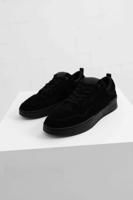 Off The Pitch Fullstop Suede Sneakers Heren Zwart - Maat 39 - Kleur: Zwart | Soccerfanshop