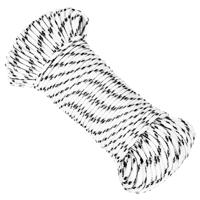 VidaXL Boottouw gevlochten 4 mm x 500 m polyester wit
