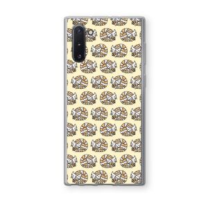 Slapende poes: Samsung Galaxy Note 10 Transparant Hoesje