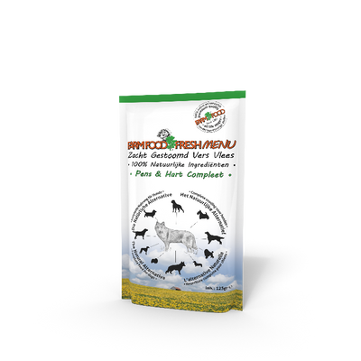 Farm Food Fresh Menu honden natvoer Pens&Hart 125gr