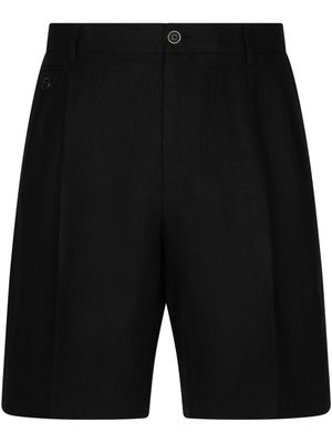 Dolce & Gabbana short en lin - Noir