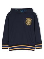 Versace Kids hoodie Tartan Medusa en coton - Bleu