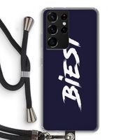 Biest: Samsung Galaxy S21 Ultra Transparant Hoesje met koord