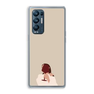 I drink wine: Oppo Find X3 Neo Transparant Hoesje